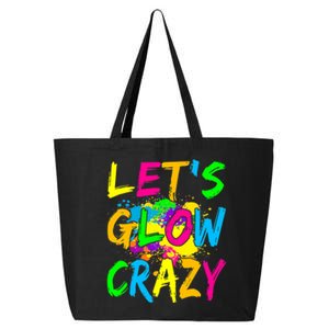 Let's Glow Crazy Glow Party 80s Retro Costume Party Lover 25L Jumbo Tote