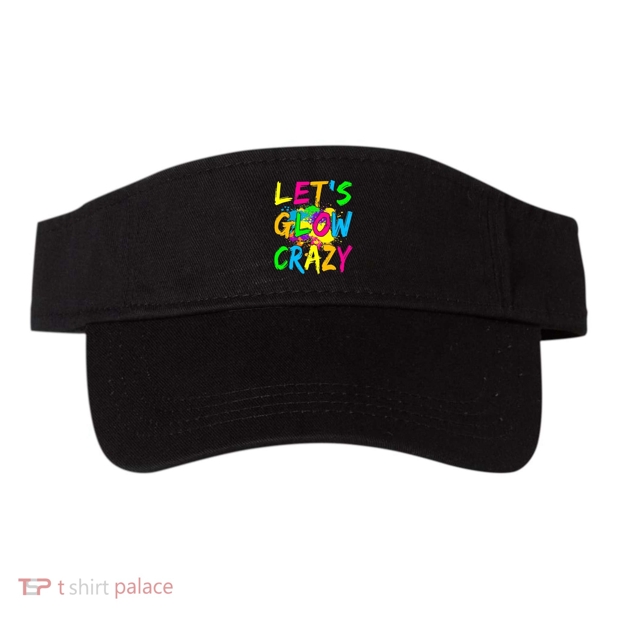 Let's Glow Crazy Glow Party 80s Retro Costume Party Lover Visor