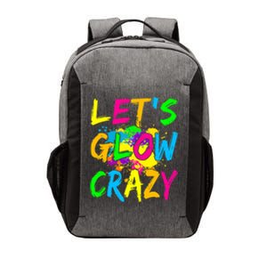 Let's Glow Crazy Glow Party 80s Retro Costume Party Lover Vector Backpack