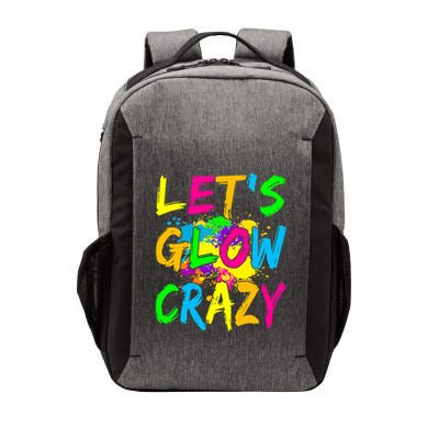 Let's Glow Crazy Glow Party 80s Retro Costume Party Lover Vector Backpack