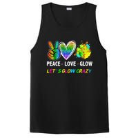 Lets' Glow Crazy Peace Love Glow Party Squad Halloween PosiCharge Competitor Tank