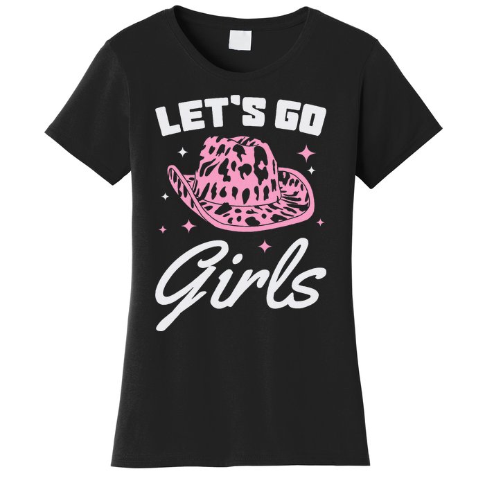 LetS Go Cowgirl Southern Western Cute Cowboy Hat Gift Women's T-Shirt