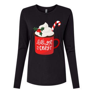 LetS Get Cozy For Christmas Great Gift Womens Cotton Relaxed Long Sleeve T-Shirt