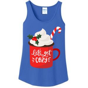 LetS Get Cozy For Christmas Great Gift Ladies Essential Tank