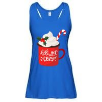 LetS Get Cozy For Christmas Great Gift Ladies Essential Flowy Tank