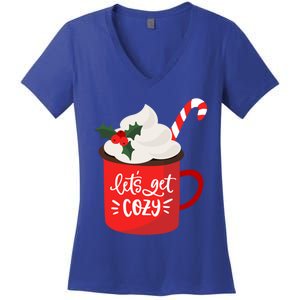 LetS Get Cozy For Christmas Great Gift Women's V-Neck T-Shirt