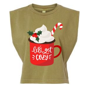 LetS Get Cozy For Christmas Great Gift Garment-Dyed Women's Muscle Tee