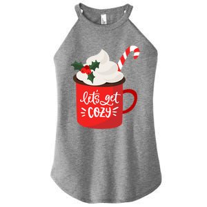 LetS Get Cozy For Christmas Great Gift Women's Perfect Tri Rocker Tank