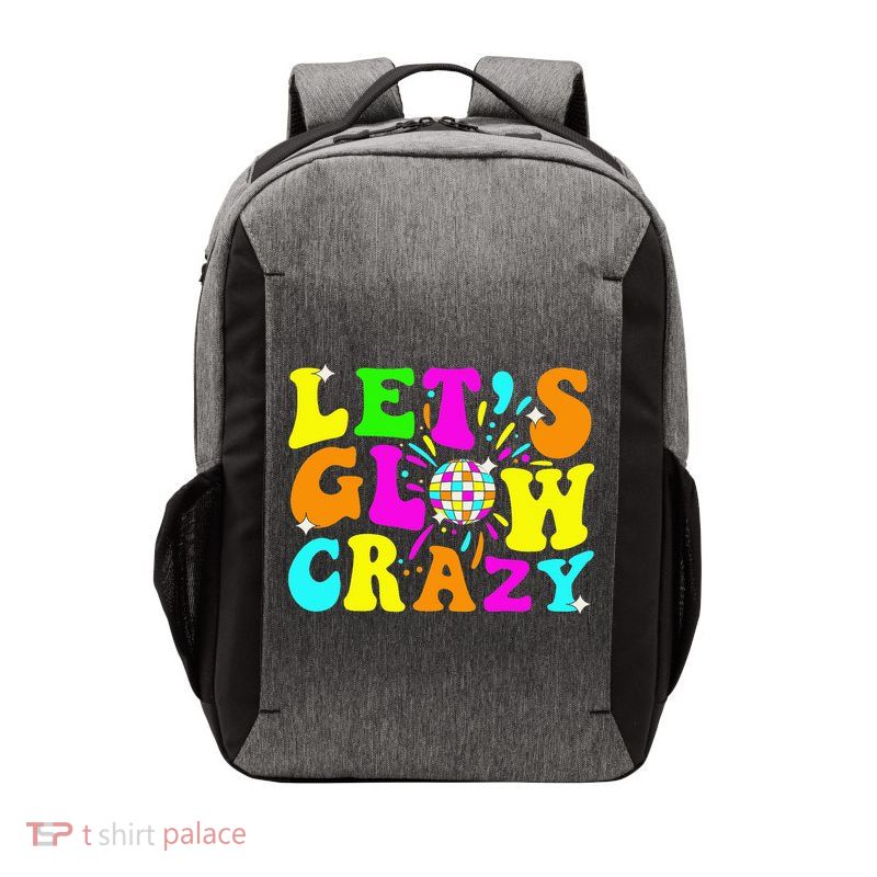 Let's Glowing Crazy In My Glowing Era Team Party Matching Vector Backpack