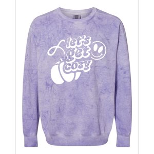 LetS Get Cozy Funny Graphic Tees And Meaningful Gift Colorblast Crewneck Sweatshirt