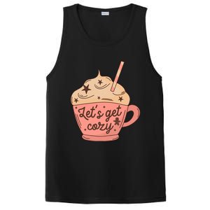 LetS Get Cozy Hot Chocolate Graphic Gift PosiCharge Competitor Tank