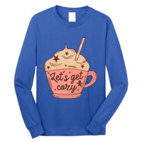 LetS Get Cozy Hot Chocolate Graphic Gift Long Sleeve Shirt