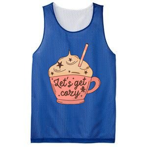 LetS Get Cozy Hot Chocolate Graphic Gift Mesh Reversible Basketball Jersey Tank