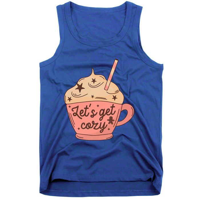 LetS Get Cozy Hot Chocolate Graphic Gift Tank Top