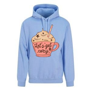 LetS Get Cozy Hot Chocolate Graphic Gift Unisex Surf Hoodie