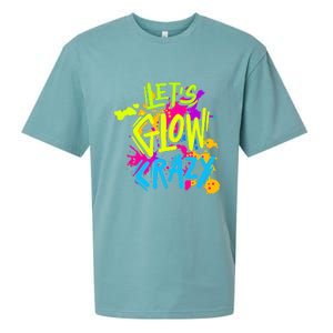 Let's Glow Crazy Glow Party Retro 80s Colors Party Lover Sueded Cloud Jersey T-Shirt