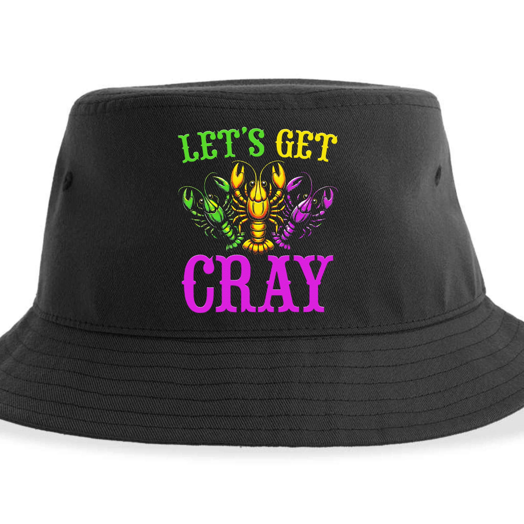 LetS Get Cray Mardi Gras Crawfish Sustainable Bucket Hat