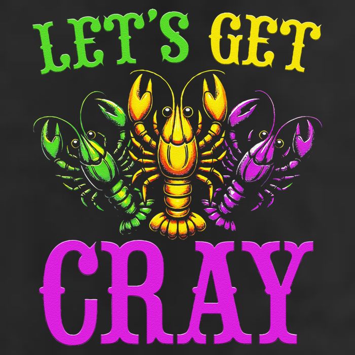 LetS Get Cray Mardi Gras Crawfish Adult Drive Performance Visor