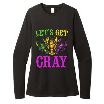 LetS Get Cray Mardi Gras Crawfish Womens CVC Long Sleeve Shirt