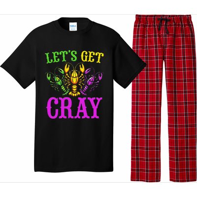 LetS Get Cray Mardi Gras Crawfish Pajama Set