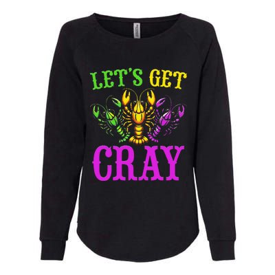 LetS Get Cray Mardi Gras Crawfish Womens California Wash Sweatshirt