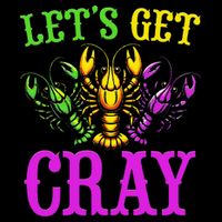 LetS Get Cray Mardi Gras Crawfish Kids T-Shirt