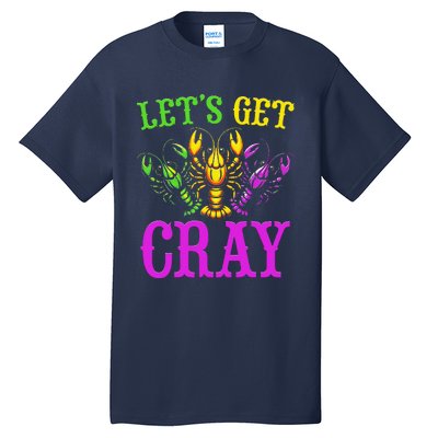 LetS Get Cray Mardi Gras Crawfish Tall T-Shirt