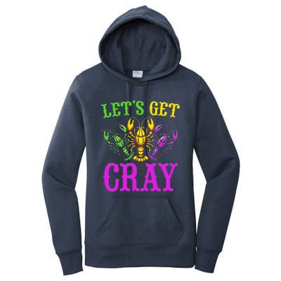 LetS Get Cray Mardi Gras Crawfish Women's Pullover Hoodie