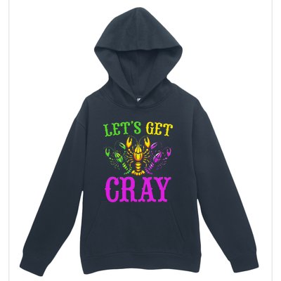 LetS Get Cray Mardi Gras Crawfish Urban Pullover Hoodie