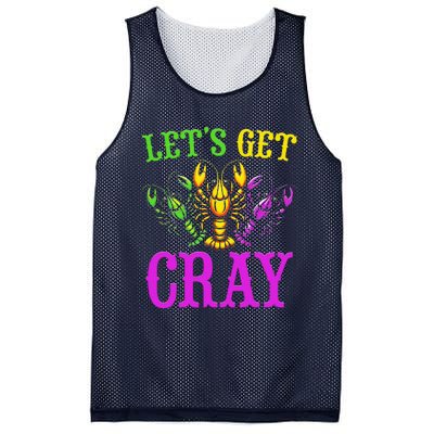 LetS Get Cray Mardi Gras Crawfish Mesh Reversible Basketball Jersey Tank