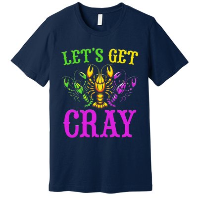 LetS Get Cray Mardi Gras Crawfish Premium T-Shirt