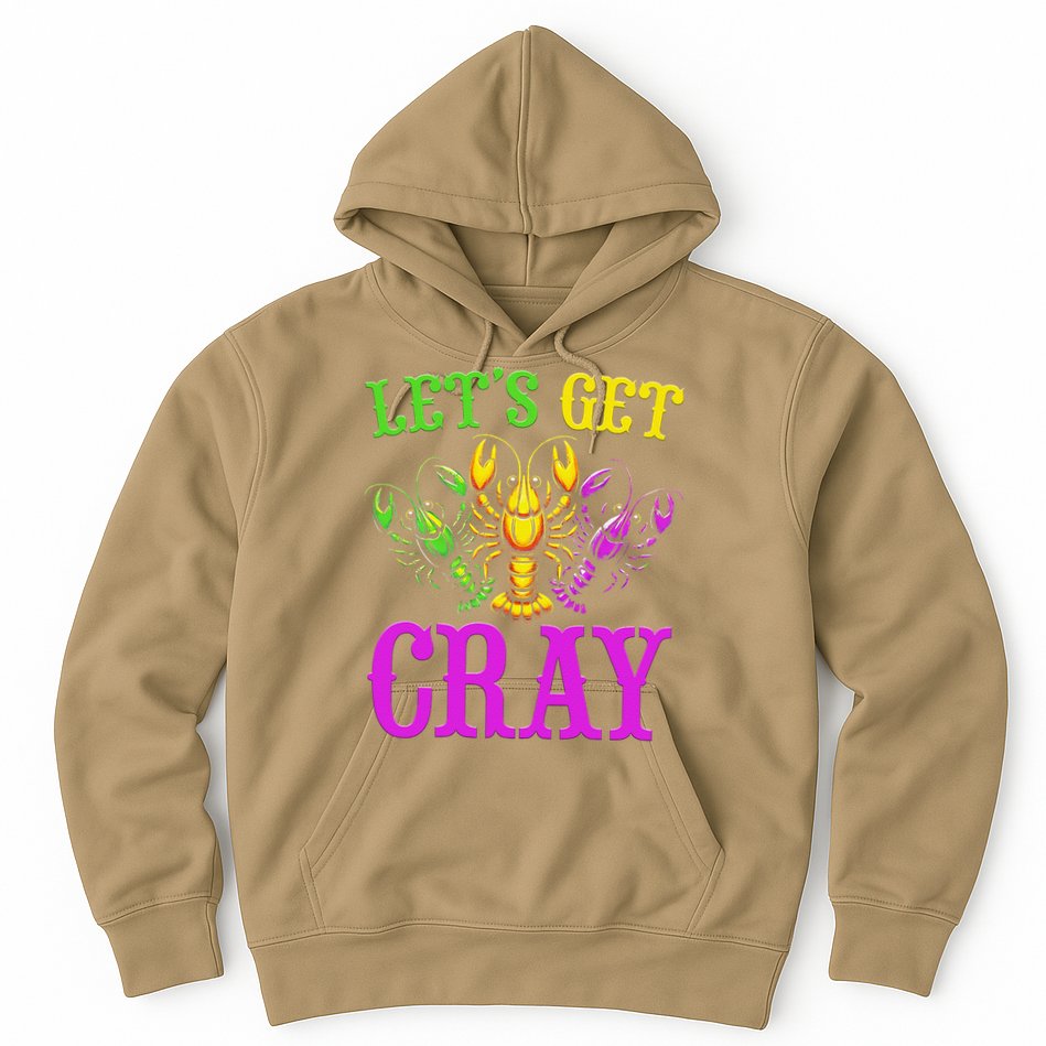LetS Get Cray Mardi Gras Crawfish Hoodie