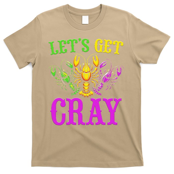 LetS Get Cray Mardi Gras Crawfish T-Shirt