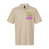 LetS Get Cray Mardi Gras Crawfish Softstyle Adult Sport Polo