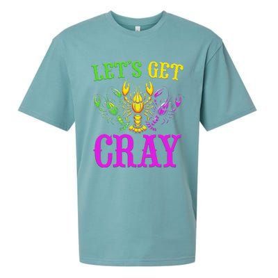 LetS Get Cray Mardi Gras Crawfish Sueded Cloud Jersey T-Shirt