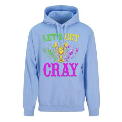 LetS Get Cray Mardi Gras Crawfish Unisex Surf Hoodie