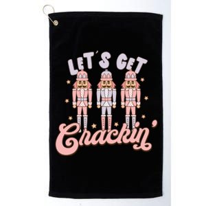 LetS Get Cracking Christmas Nutcracker Ballet Festive Gift Platinum Collection Golf Towel