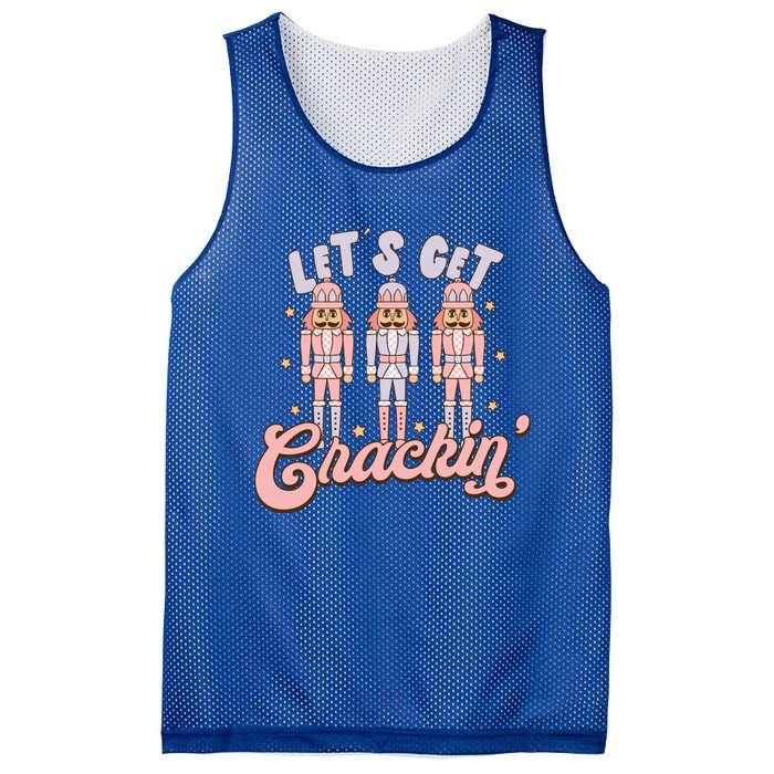 LetS Get Cracking Christmas Nutcracker Ballet Festive Gift Mesh Reversible Basketball Jersey Tank