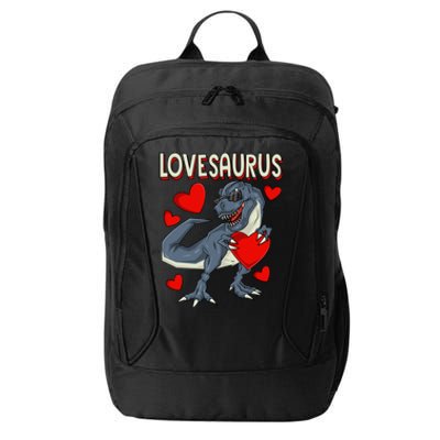 Lovesaurus Gift Couple Dino Love Valentine's Day Gift Meaningful Gift City Backpack