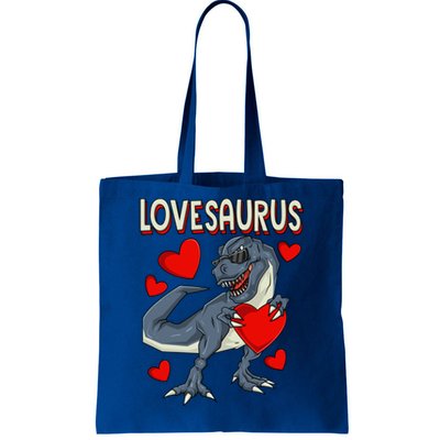 Lovesaurus Gift Couple Dino Love Valentine's Day Gift Meaningful Gift Tote Bag