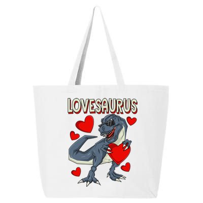 Lovesaurus Gift Couple Dino Love Valentine's Day Gift Meaningful Gift 25L Jumbo Tote