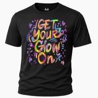 Let's Glow Crazy Glow Party 80s Retro Costume Party Lover Cooling Performance Crew T-Shirt