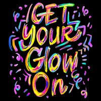Let's Glow Crazy Glow Party 80s Retro Costume Party Lover Cooling Performance Crew T-Shirt