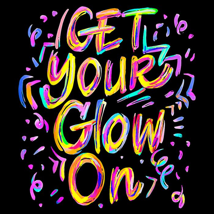 Let's Glow Crazy Glow Party 80s Retro Costume Party Lover Cooling Performance Crew T-Shirt