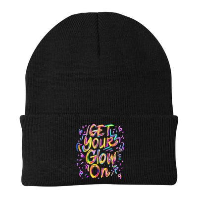 Let's Glow Crazy Glow Party 80s Retro Costume Party Lover Beanie