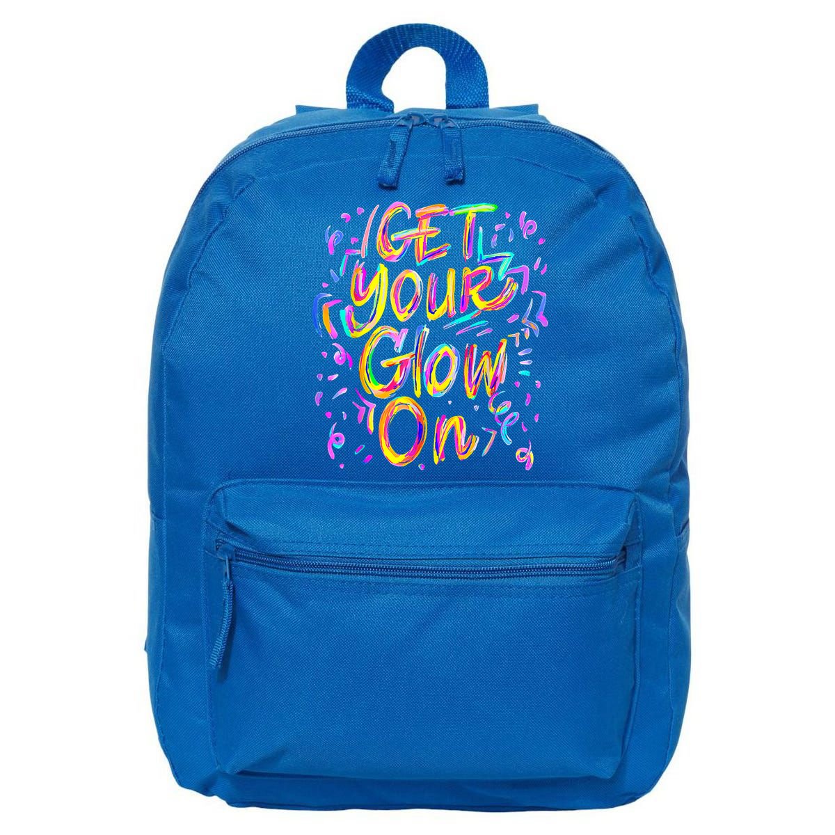 Let's Glow Crazy Glow Party 80s Retro Costume Party Lover 16 in Basic Backpack
