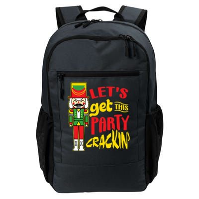 Let's Get Crackin' Funny Nutcracker Christmas Gifts Daily Commute Backpack