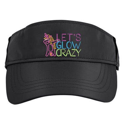 Lets Glow Crazy Glow Party 80s Retro Unicorn Party Adult Drive Performance Visor