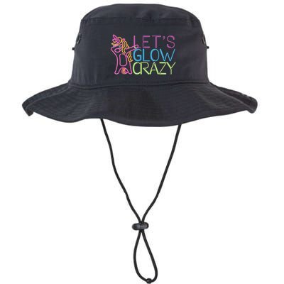 Lets Glow Crazy Glow Party 80s Retro Unicorn Party Bucket Hat