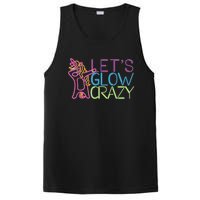 Lets Glow Crazy Glow Party 80s Retro Unicorn Party PosiCharge Competitor Tank